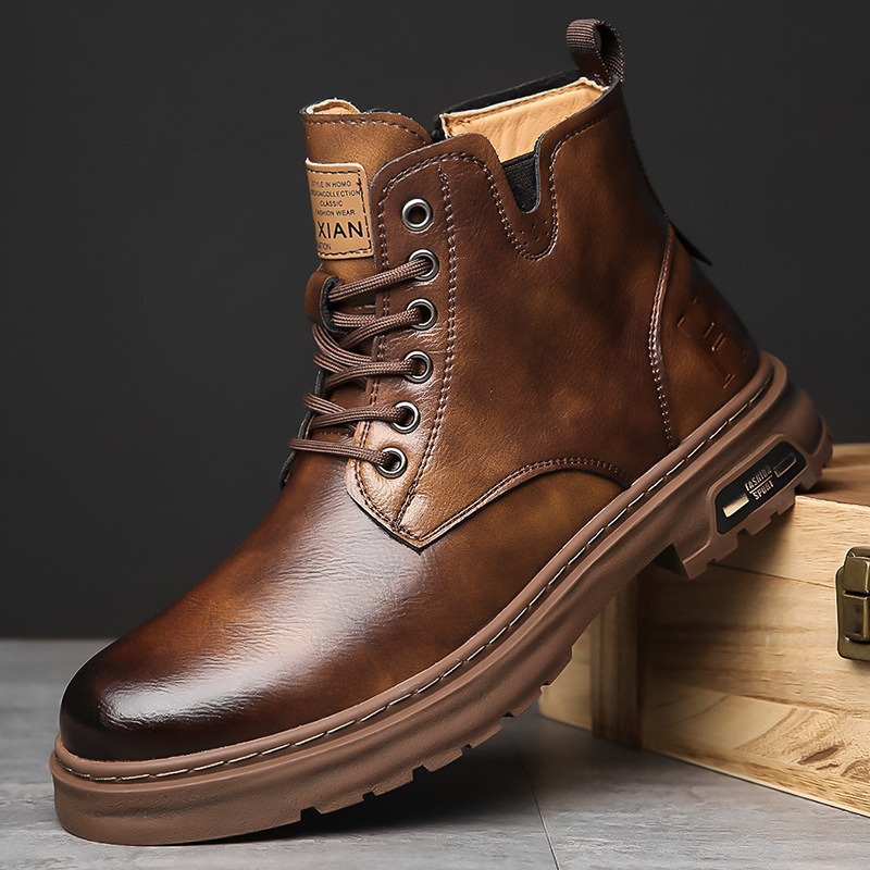Men Shoes Yellow - 2025 new autumn and winter men's