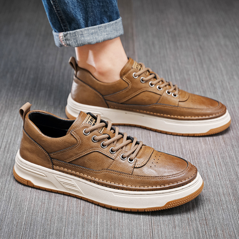 Men'S Shoes Smart - Vintage Men's Brogue Shoes Bonded Leather