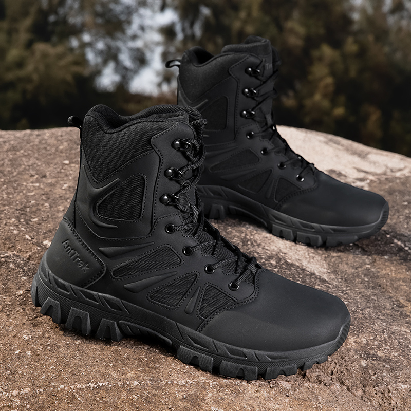 Men'S Shoes For Work - Men Army Boots Waterproof Safety Work