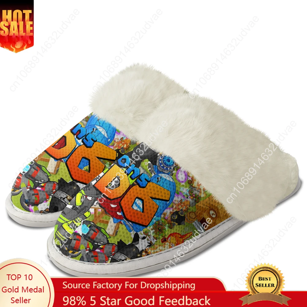 Men'S Shoes Lightweight - Bloons TD6 Plush Slippers Keep Warm