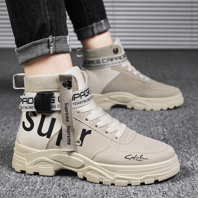 Men'S Shoes For Work - Autumn High Top Outdoor Desert Casual