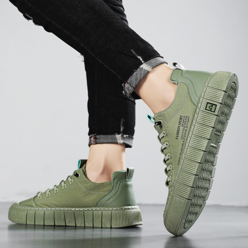 Men Shoes 2026 - Men's Chunky Sole Low Top Canvas