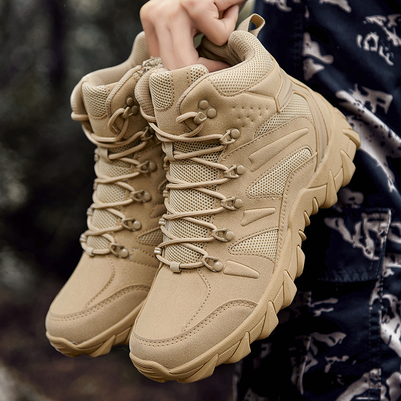 Men'S Shoes Hiking - Desert Combat Training Boots Male Outdoors