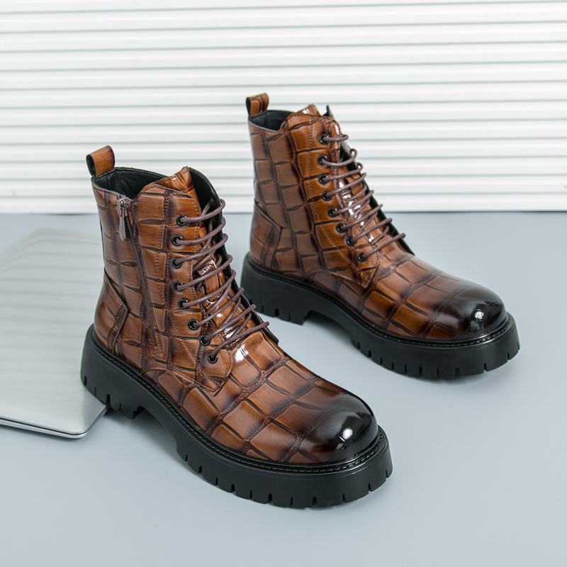 Men Shoes Branded - Summer Men Fashion Chelsea Boots Black