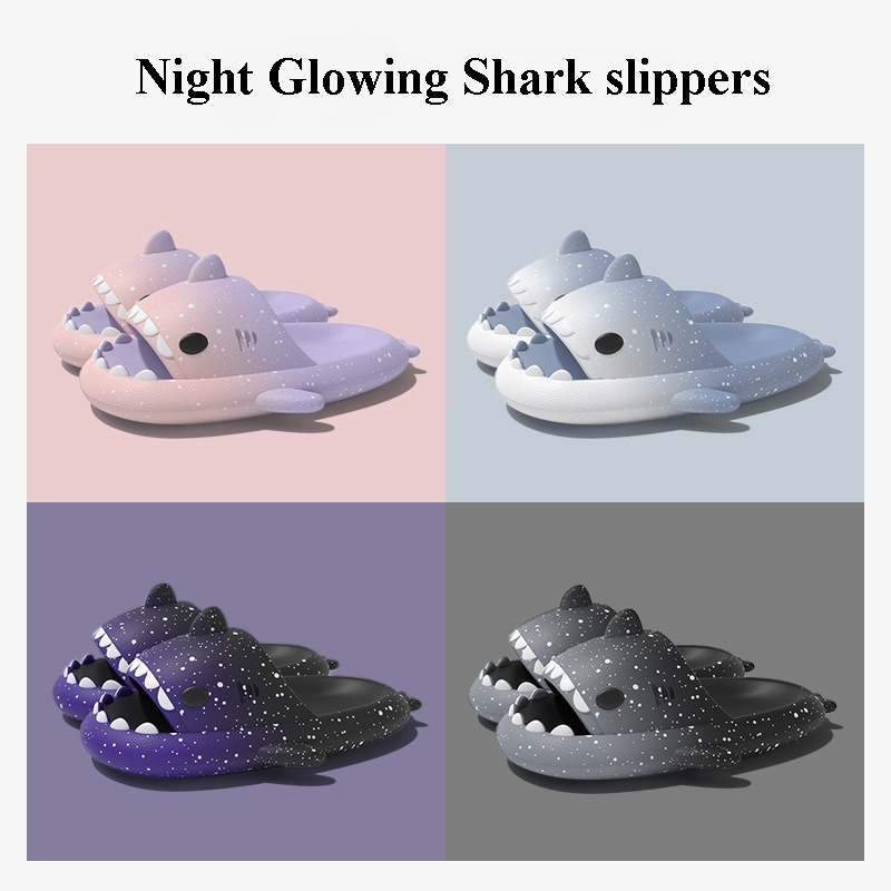 Men Shoes Size To Women - Cute Cartoon Shark Slippers For Women