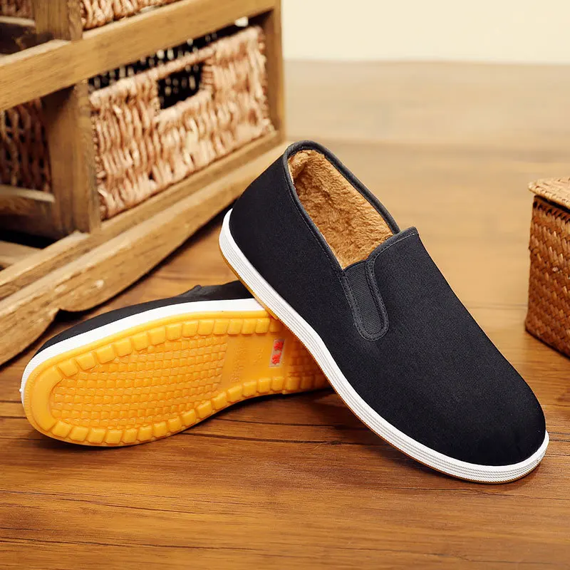 Men Shoes 2026 - 2026 Winter New Men's Cashmere Cotton