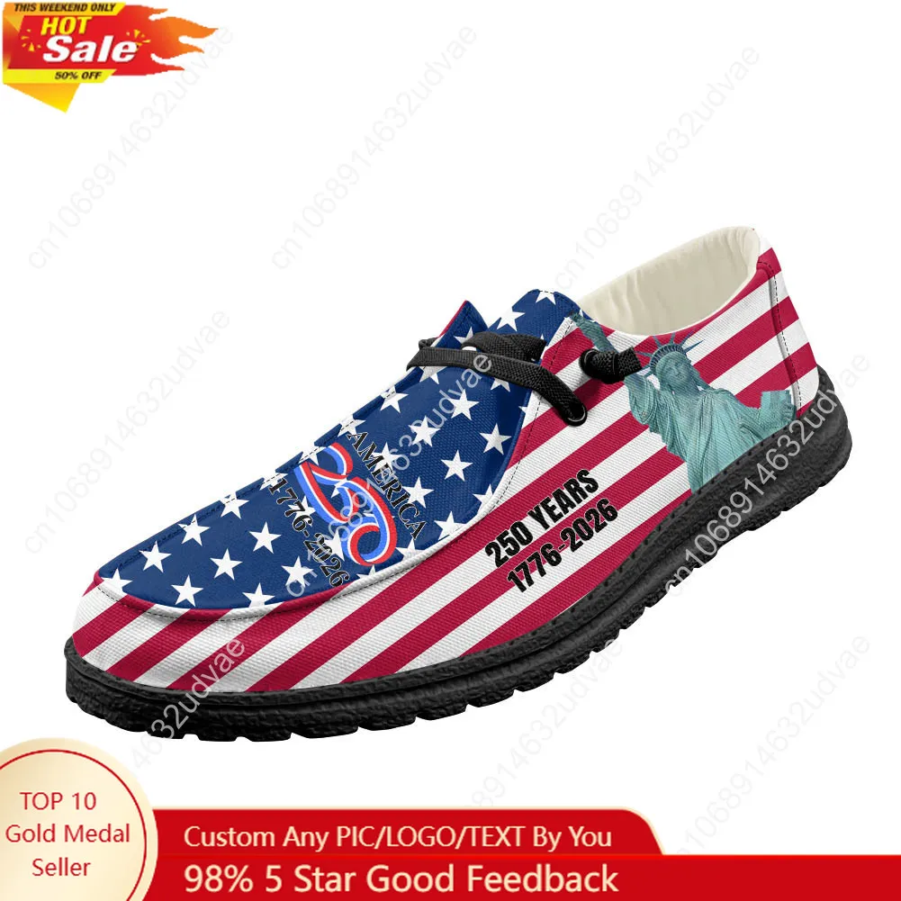 Men'S Shoes Lightweight - America 250th Anniversary 1776-2026 Loafers Men
