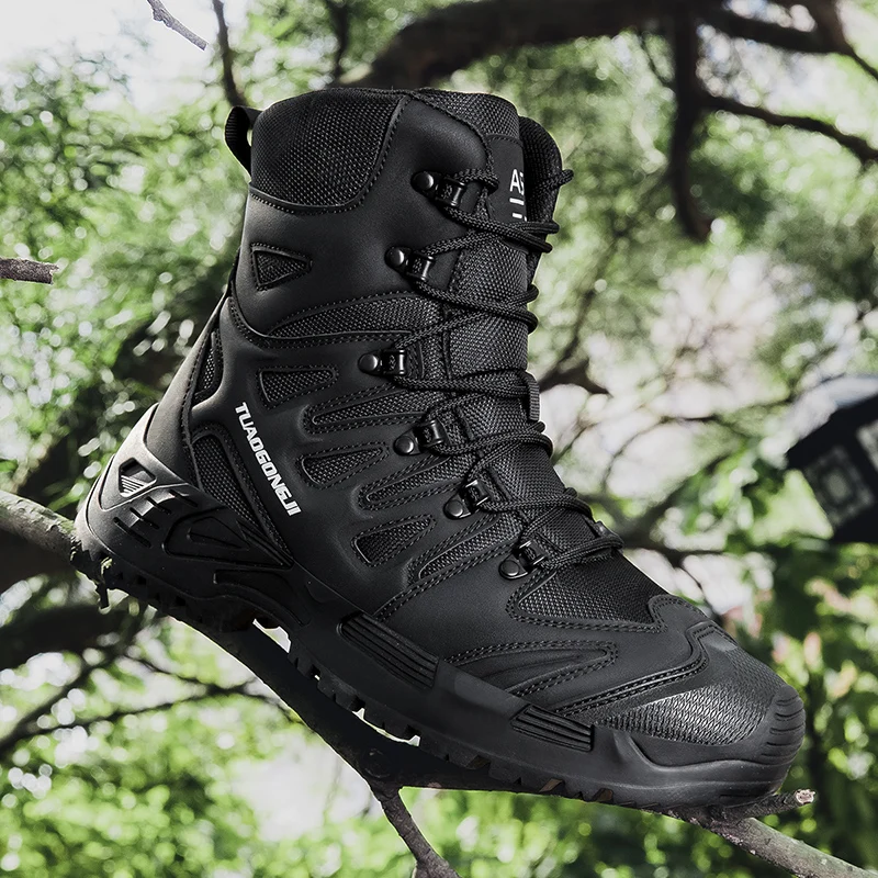 Men'S Shoes Hiking - Men's Outdoor Hiking Tactical Boots Ankle