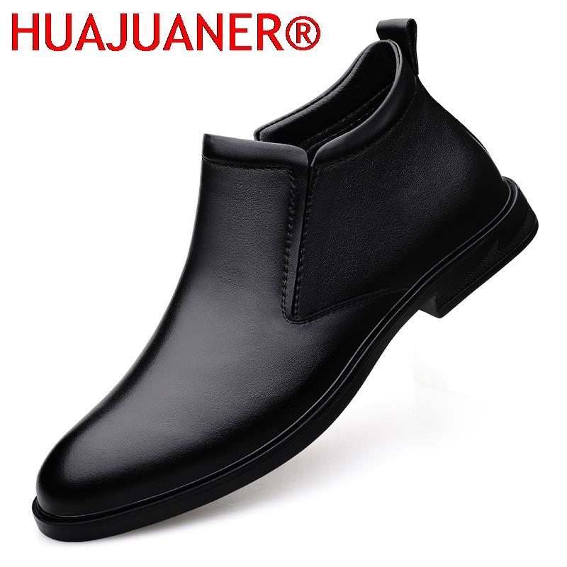 Men Shoes Branded - Chelsea Boots Black Men's Short Genuine
