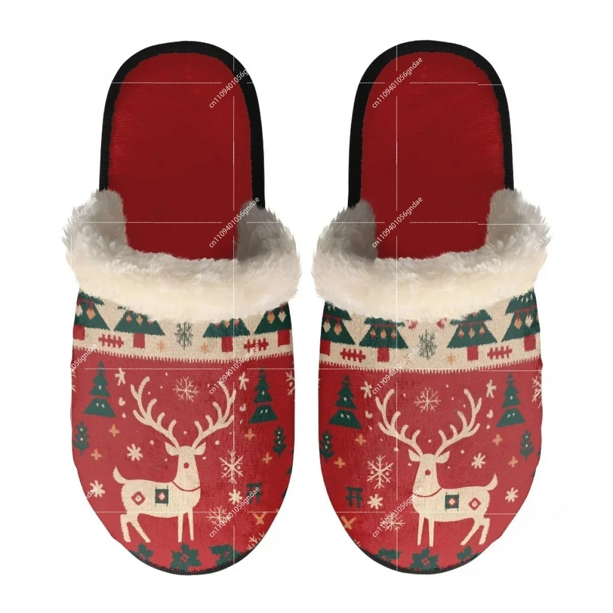 Men'S Shoes Lightweight - Vintage Christmas Elk Slippers Mens Womens