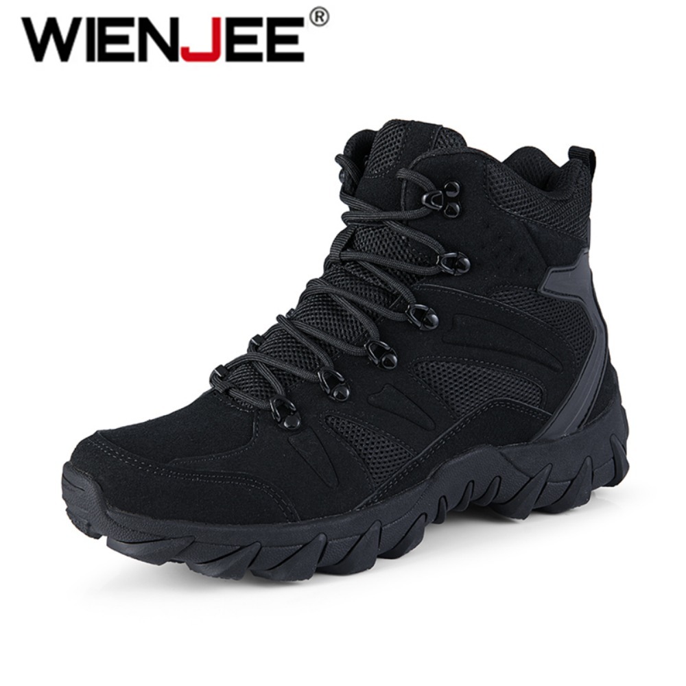 Men'S Shoes Hiking - Upgraded Tactics Combat Training Boots Male