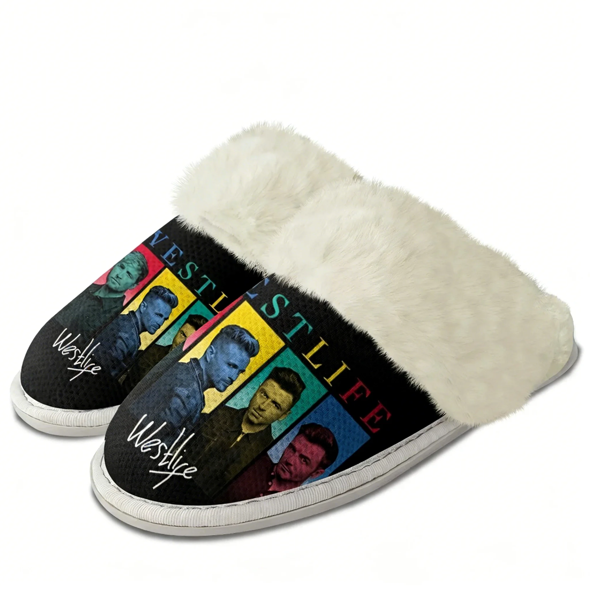 Men'S Shoes Lightweight - Westlife Rock Band Slippers Keep Warm