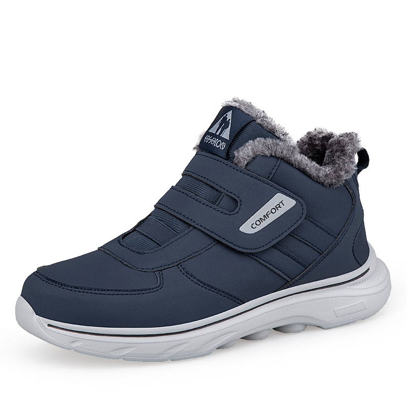 Men'S Shoes Diabetic - Winter Plush Ankle Orthopedic Sneakers Adjustable