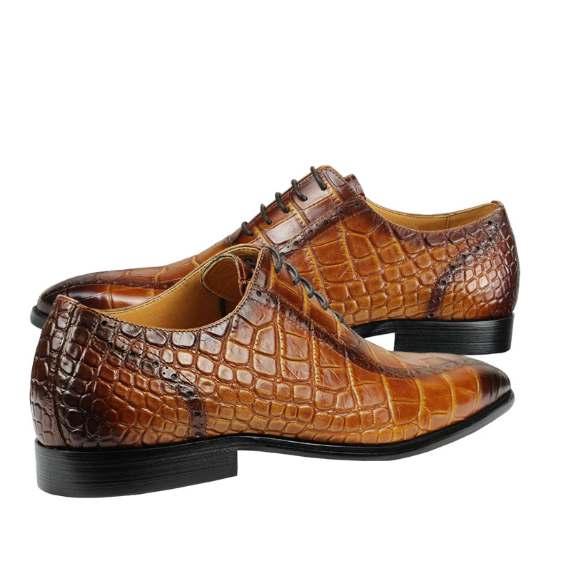 High-end Men's Dress Leather S - Men Shoes Yellow recension och pris