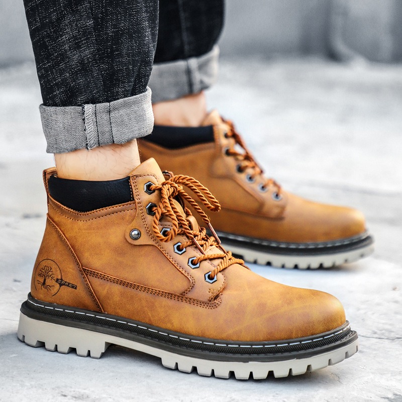 Men's Boots High-Top Casual Sh - Men'S Shoes For Work recension och pris