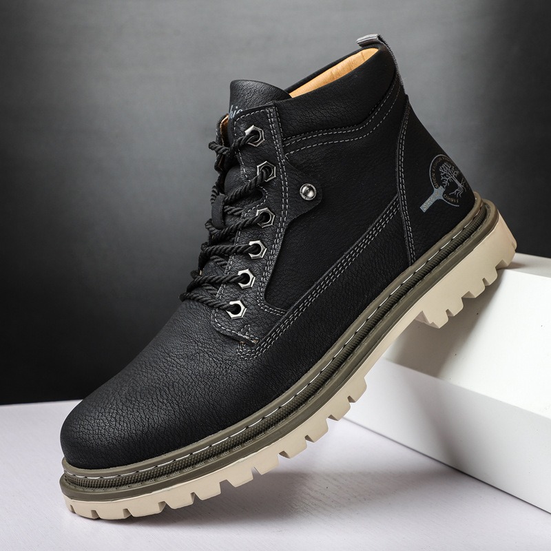 Men's Boots High-Top Casual Sh - Men'S Shoes For Work recension och pris