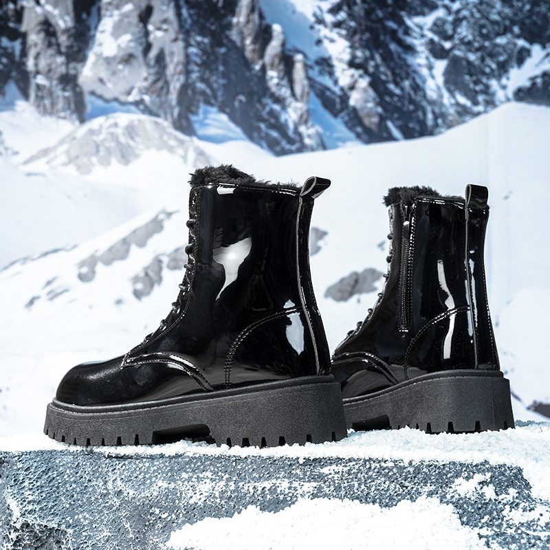 Men's warm plush high-top boot - Men'S Shoes For Work recension och pris