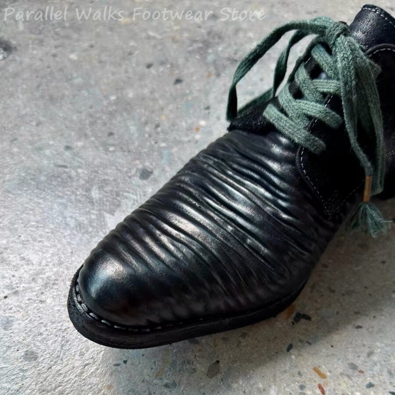 Mens Pleated Leather Derby Sho - Men'S Shoes Smart recension och pris