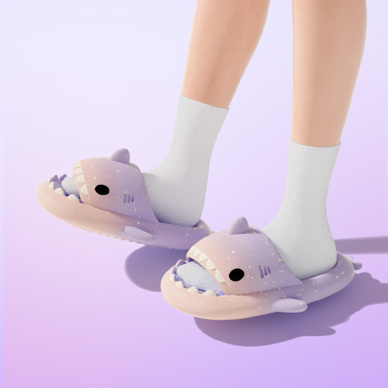 Cute Cartoon Shark Slippers Fo - Men Shoes Size To Women recension och pris