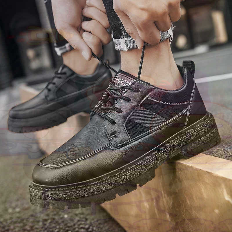 Dark Natural Leather Fashion T - Men Shoes Types Name recension och pris