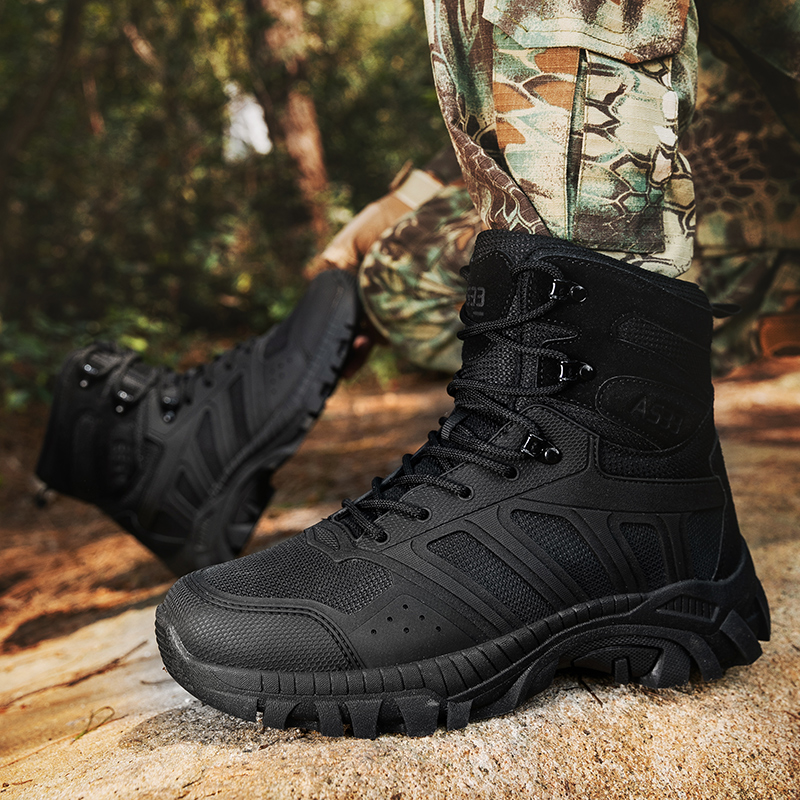 Men Tactical Boots Lace Up Des - Men'S Shoes Hiking recension och pris