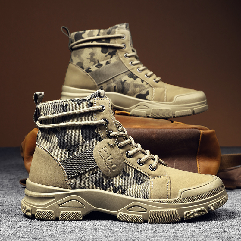 High-Top Boots for Men Autumn  - Men'S Shoes For Work recension och pris
