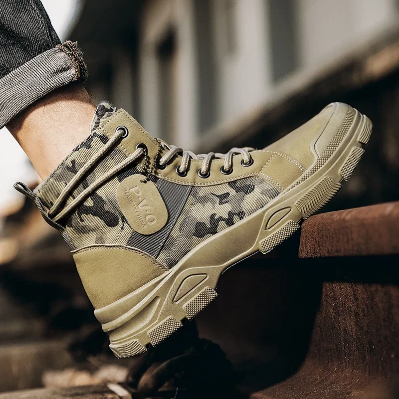 High-Top Boots for Men Autumn  - Men'S Shoes For Work recension och pris