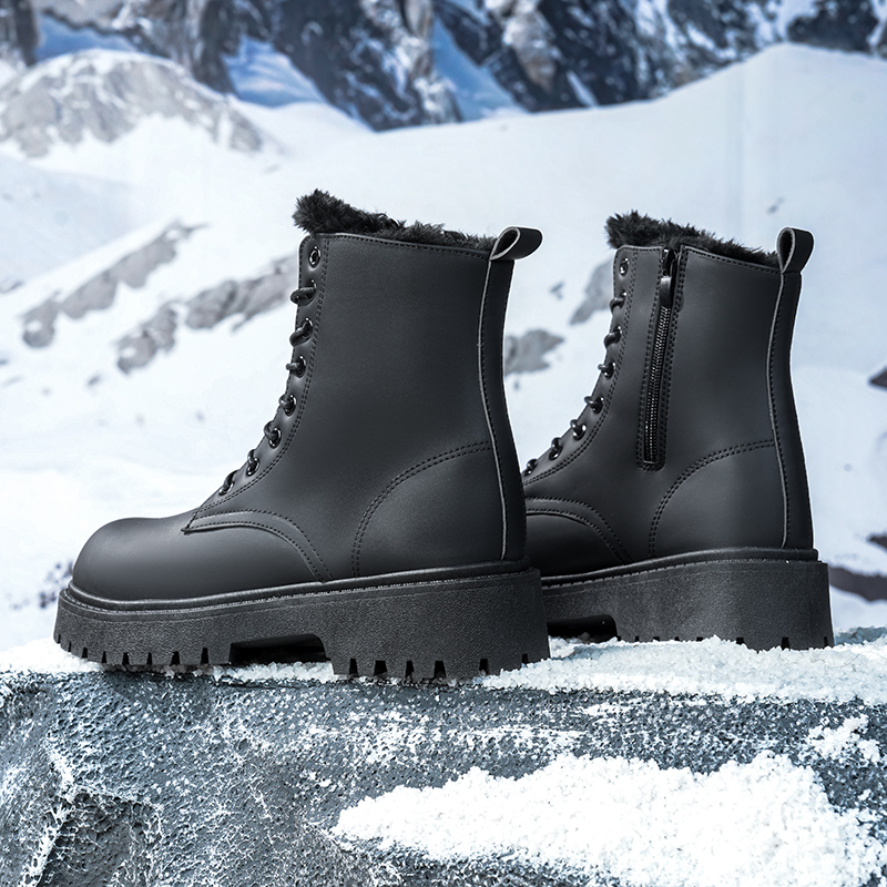 Men's warm plush high-top boot - Men'S Shoes For Work recension och pris