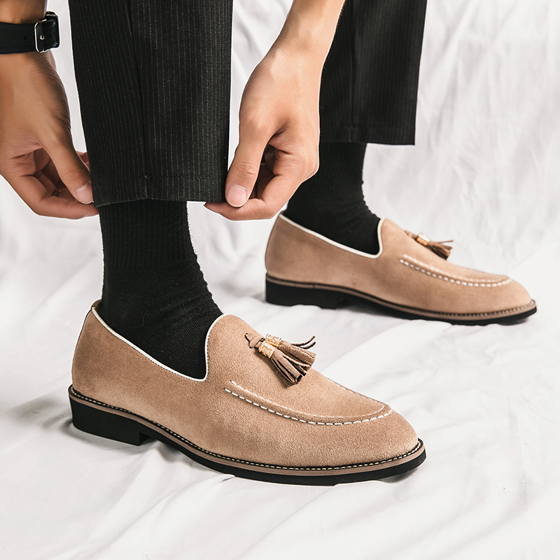 Italian Brand Cowhide Suede Po - Men Shoes Louboutin recension och pris