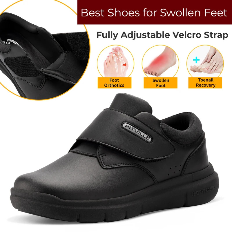 Extra Wide Men'S Shoes Leather - Men'S Shoes Diabetic recension och pris