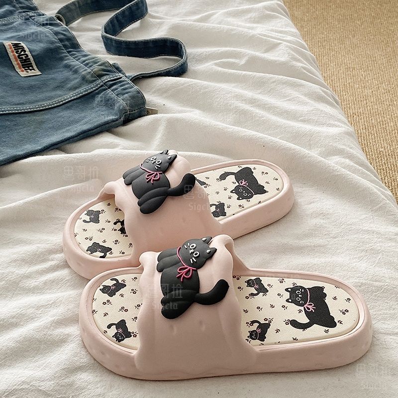 Printting Cute Bear Women Slip - Men Shoes Size To Women recension och pris