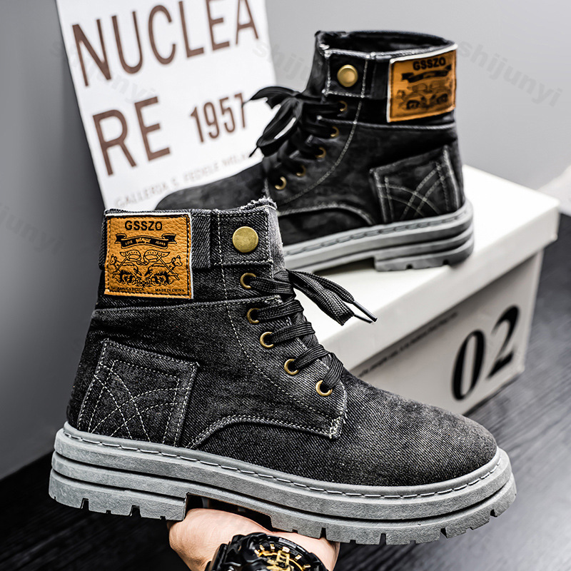 Men Retro Canvas Boots 2025 Tr - Men'S Shoes For Work recension och pris