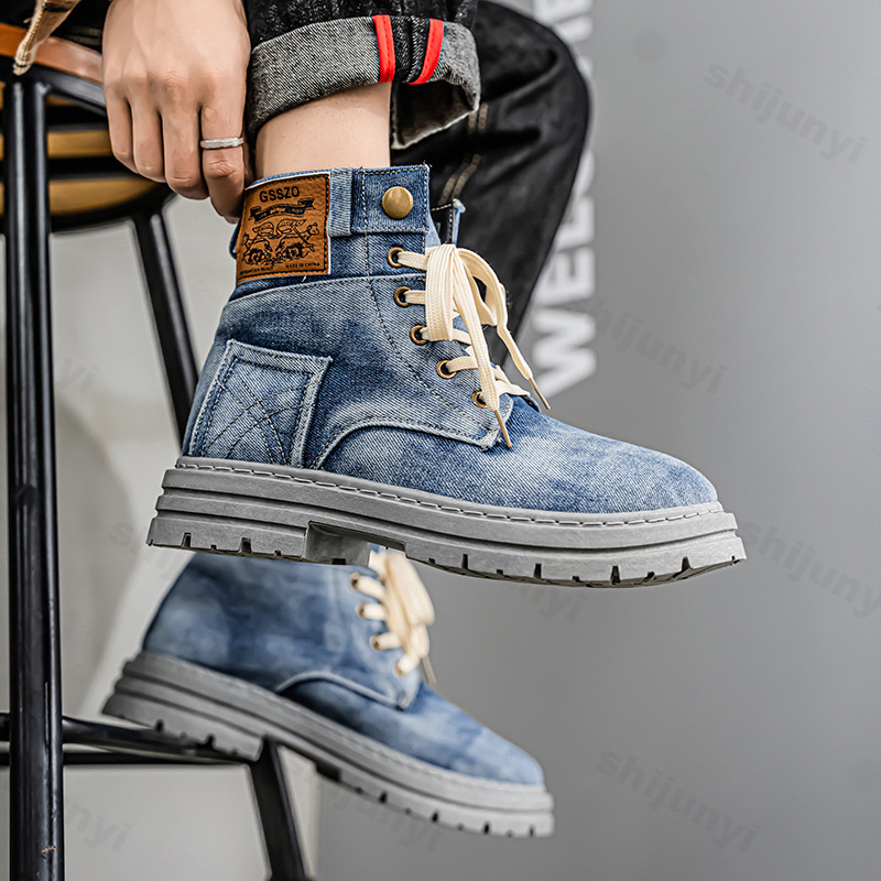 Men Retro Canvas Boots 2025 Tr - Men'S Shoes For Work recension och pris