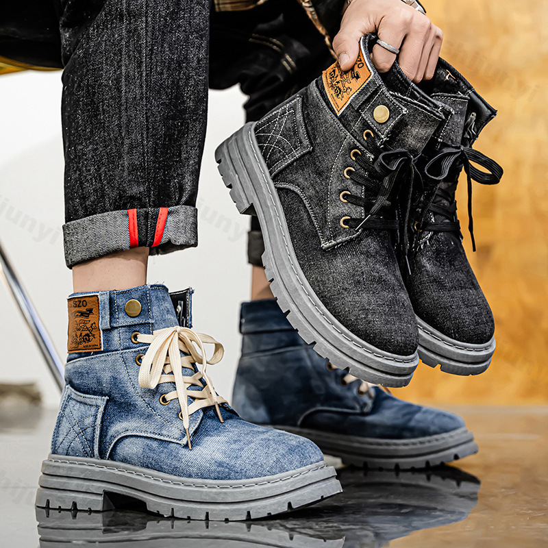 Men Retro Canvas Boots 2025 Tr - Men'S Shoes For Work recension och pris