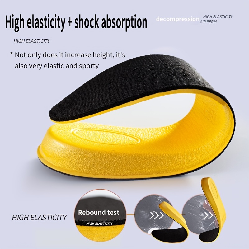 1 Pair 1.5-3.5cm Invisiable He - Men Shoes Yellow recension och pris
