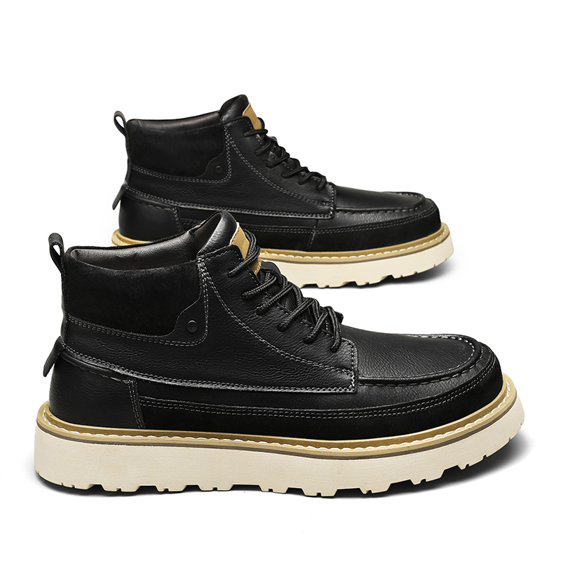 Men Brown Fleece Lined Warm Hi - Men'S Shoes For Work recension och pris