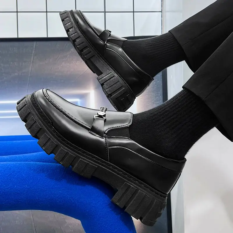 Platform Men's Leather Loafers - Men Shoes Prada recension och pris