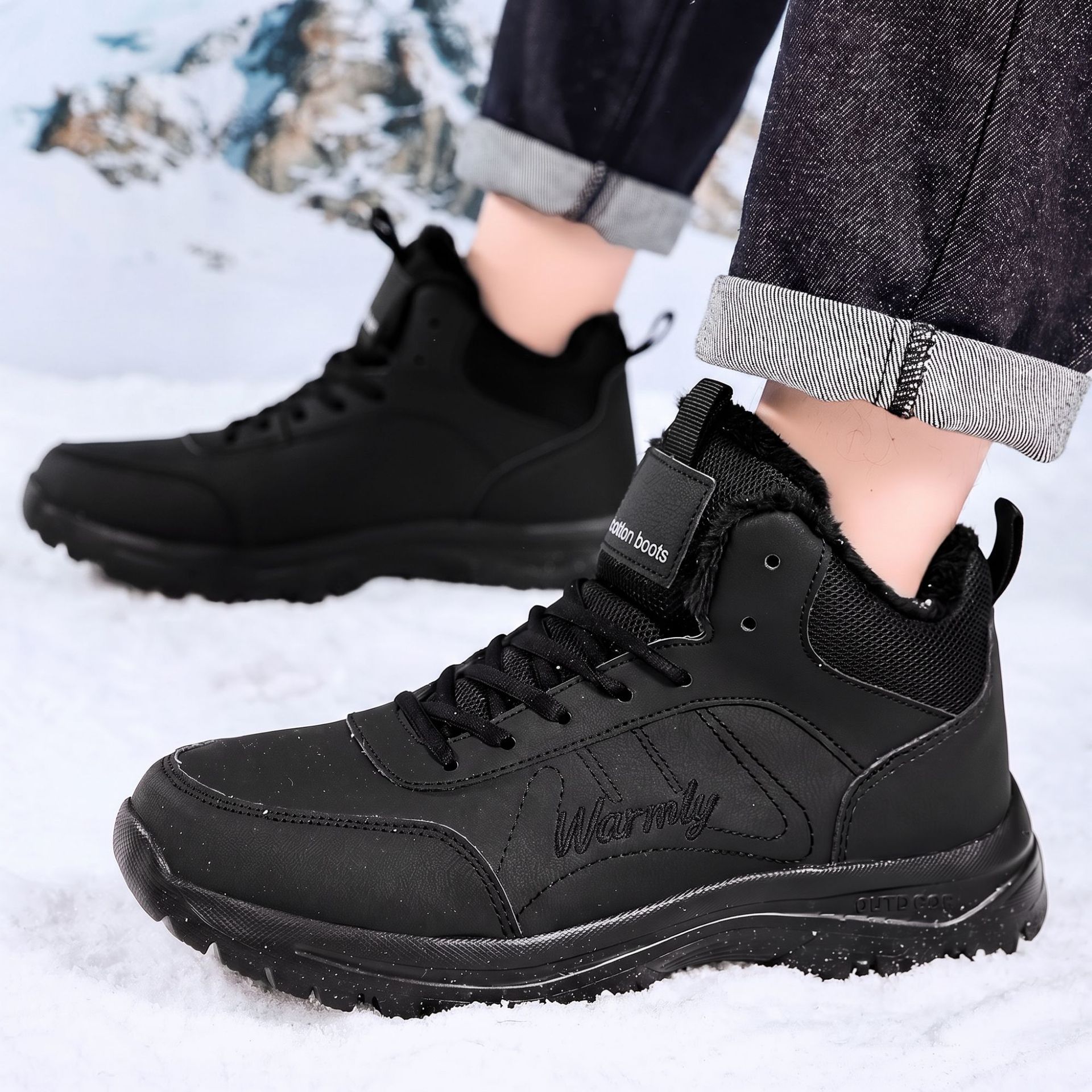 Men's cotton shoes with thick  - Men'S Shoes Hiking recension och pris