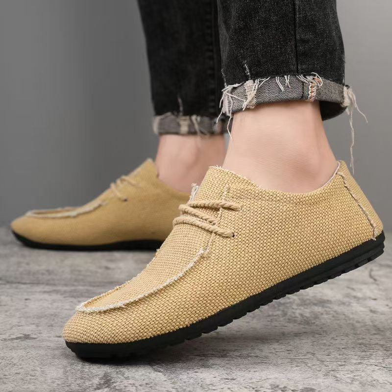 Men Big Size Lace Up Canvas Sh - Men'S Shoes For Work recension och pris