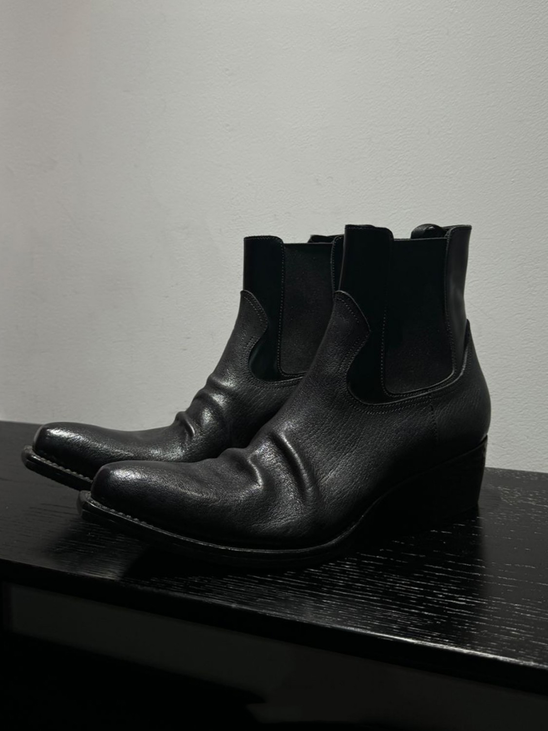 Men's Black Leather Chelsea Bo - Men'S Shoes Smart recension och pris