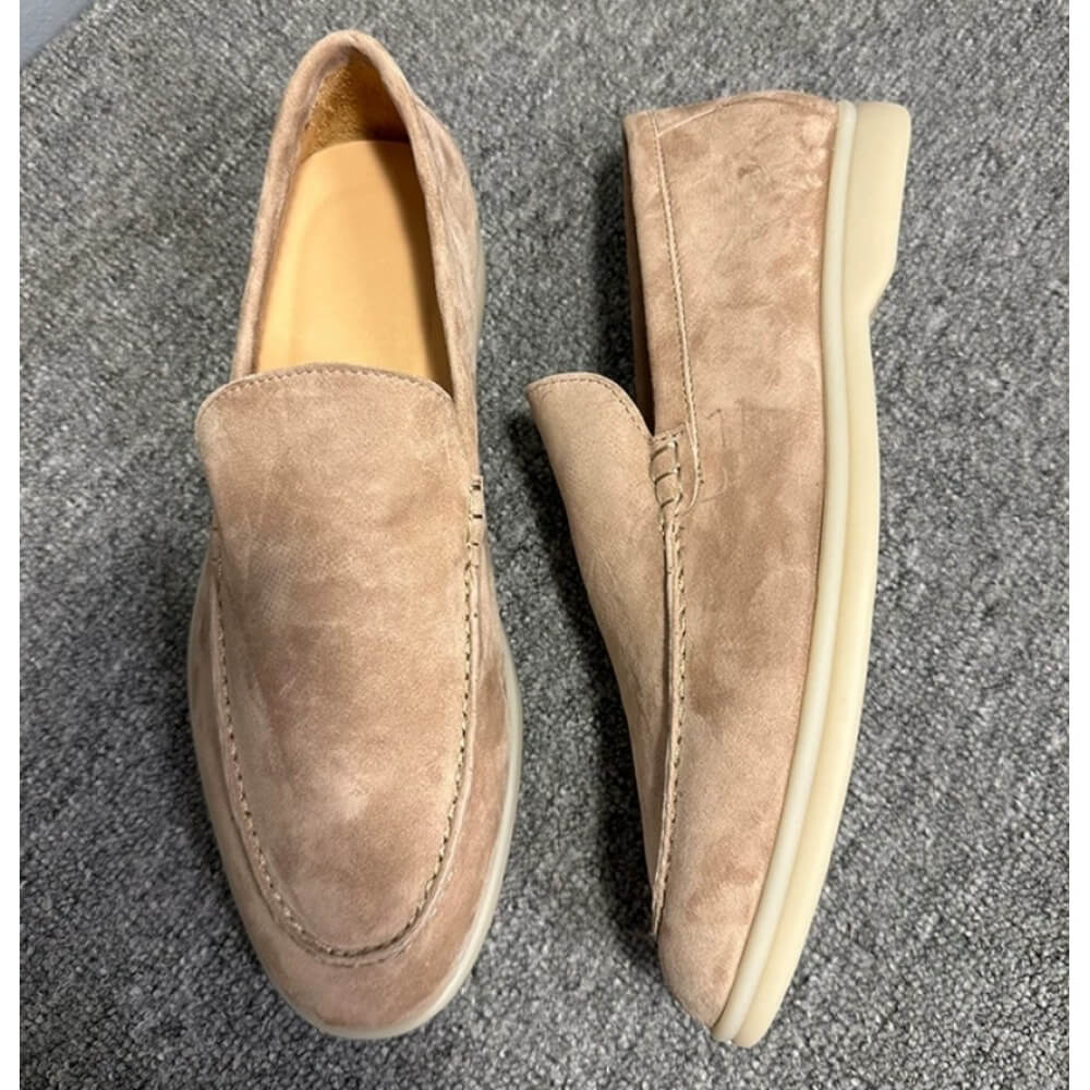 Luxury Beige Suede Casual Loaf - Men'S Shoes Smart recension och pris